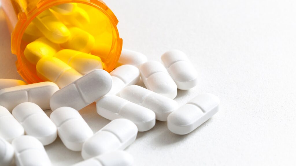 opiod pills in a bottle